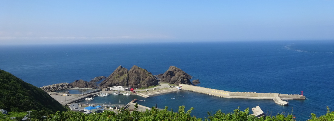 竜飛岬からの風景